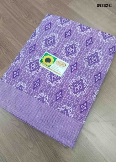 Dragan -  09232-C  Purple Cotton Bed Sheet CM1417262 (LR6D)