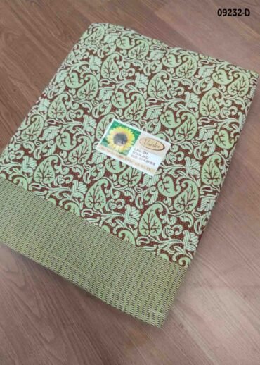 Dragan -  09232-D  Green Color Cotton Bed Sheet CM1452963 (LR6D)