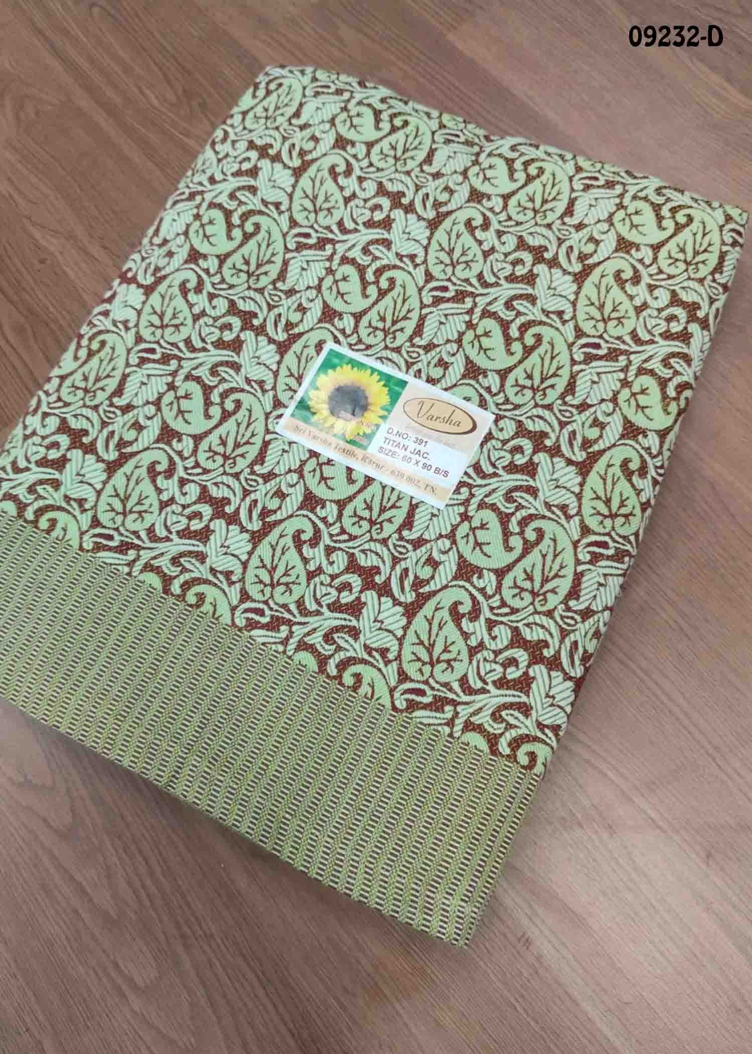 Dragan - 09232-D Green Color Cotton Bed Sheet CM1452963 (LR6D)