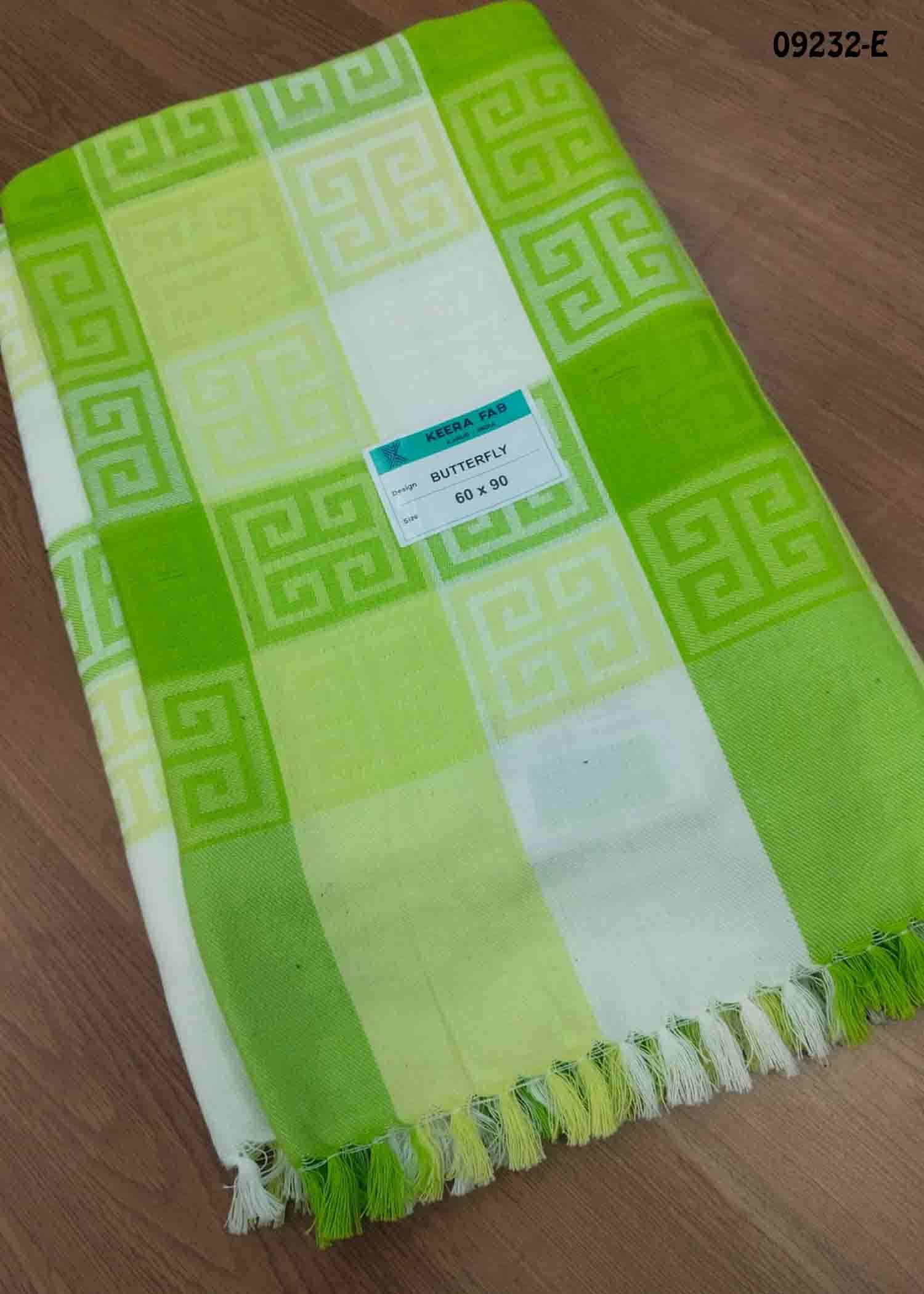Dragan - 09232-E Green Color Cotton Bed Sheet CM1447415 (LR6D)