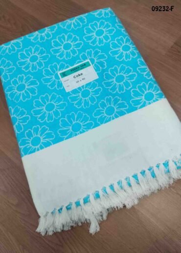 Dragan -  09232-F  skyblue Color Cotton Bed Sheet CM1447415 (LR6D)