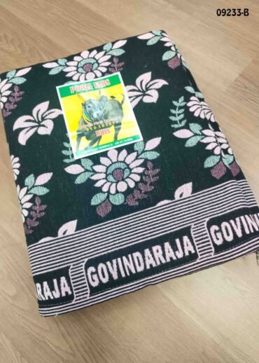 Govindaraja -  09223-B  Black Color Govindaraja Cotton Bed Sheet CM1453507 (LR2E)