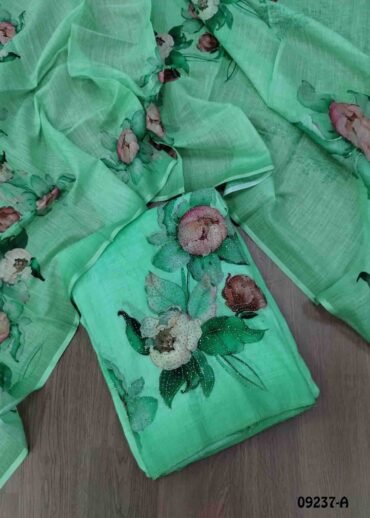 Amirtha - 09237-A   Green Color Excellent Rayon Salwar Material CM1463957 (RR6D)