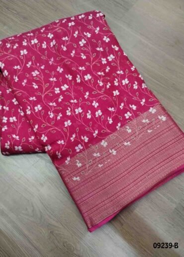 Pragathy -09239-B  Pink Color Trendy Moss Chiffon Saree CM1463765 (RR4E)