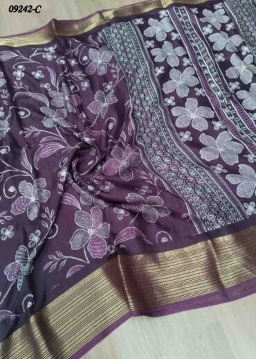 Dharani - 09242-C  Purple Color Excellent Moss Chiffon Saree CM1463765 (LR4D)