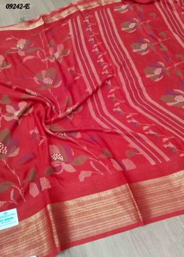 Dharani - 09242-E  Red Color Excellent Moss Chiffon Saree CM1463765 (LR4D)