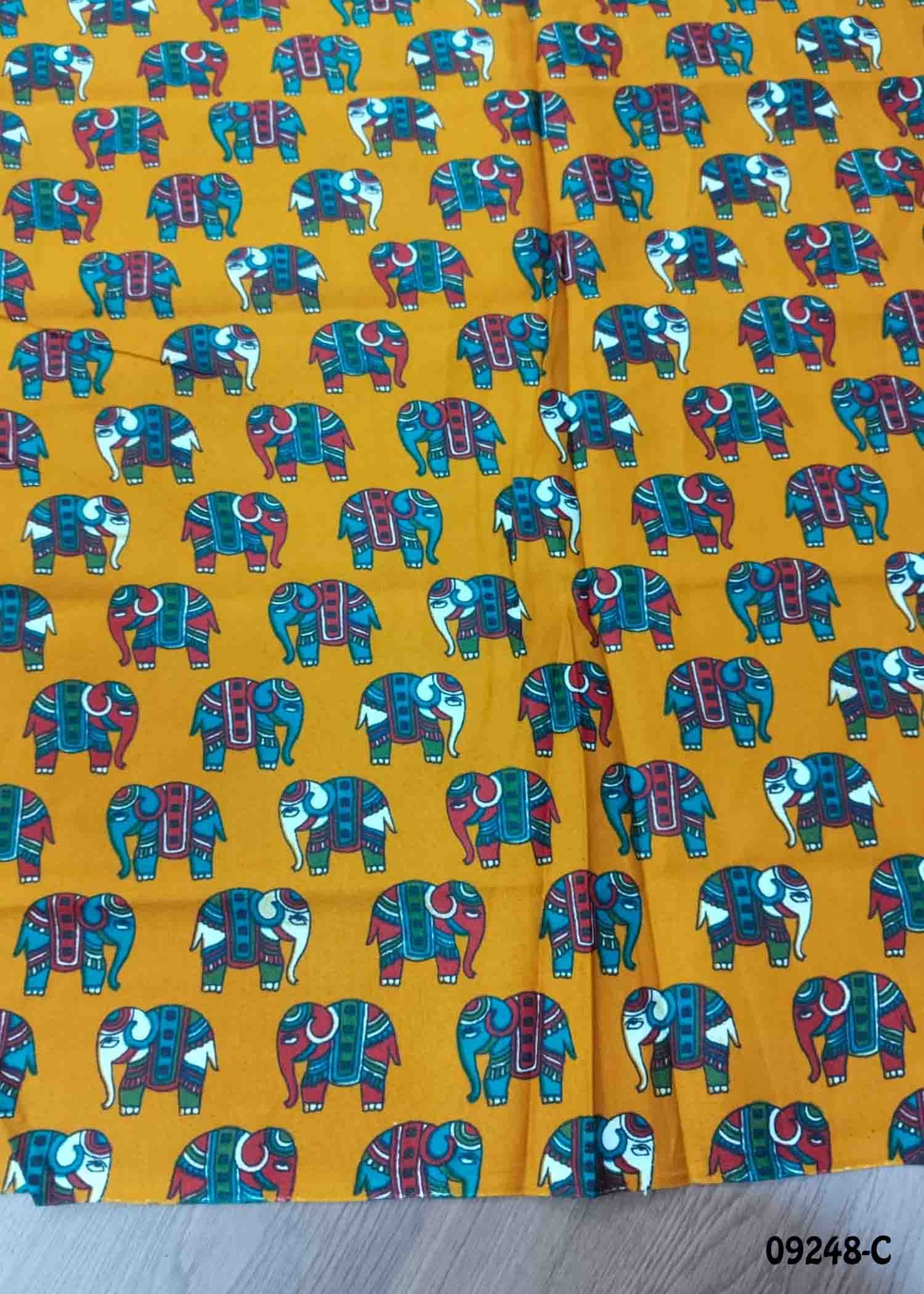 Kundavai -09248-C Multi Color Kalamkari Cotton Blouse Bit (Set of 3) CM1466526 (RR1B)*3