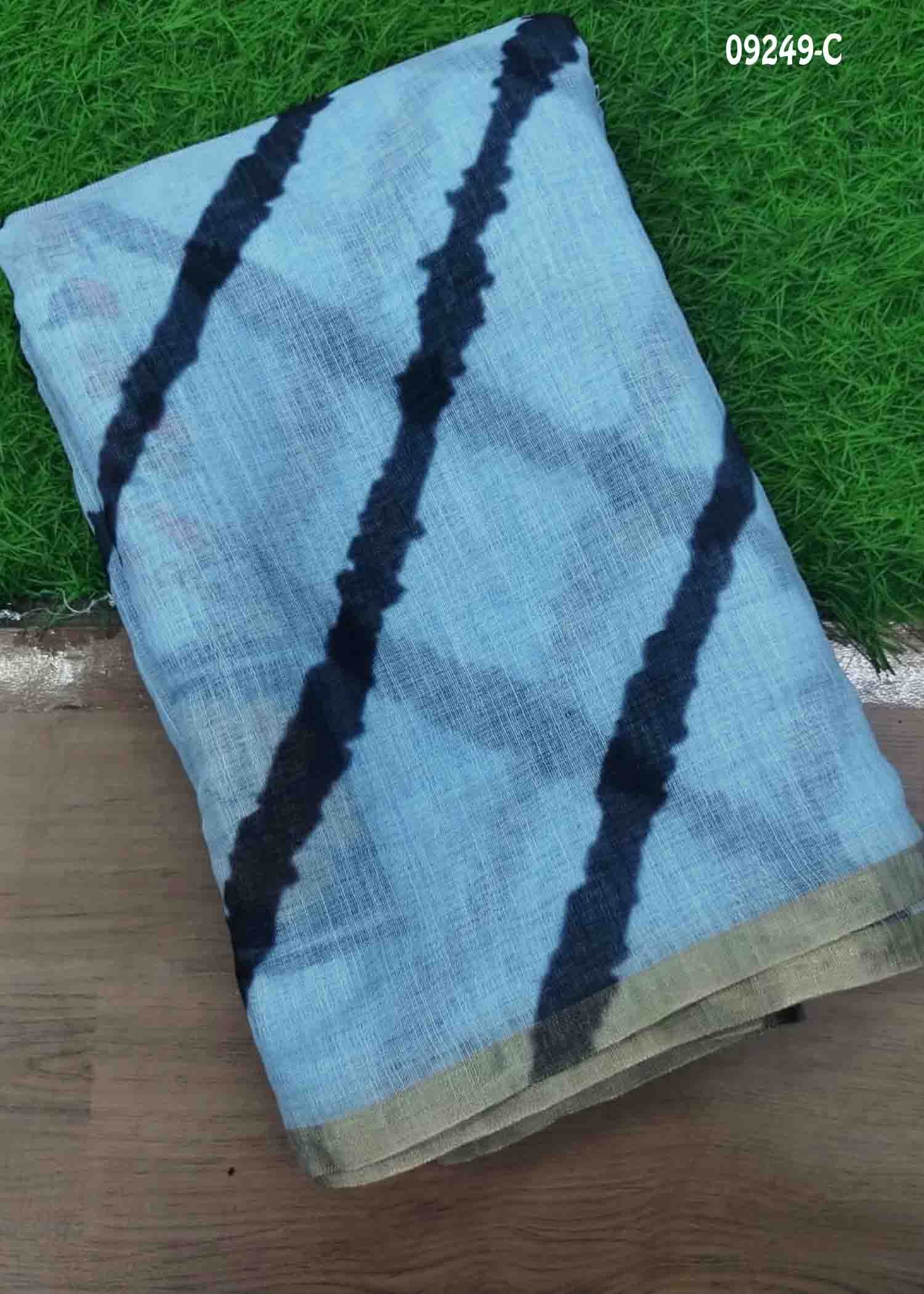 Thejasvini -09249-C Blue Color Trendy Linen Saree CM1447466 (RR4E)