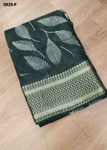 Vimala -0925-F  Black Color Trendy Dola Silk Saree CM1468312 (RR2E)