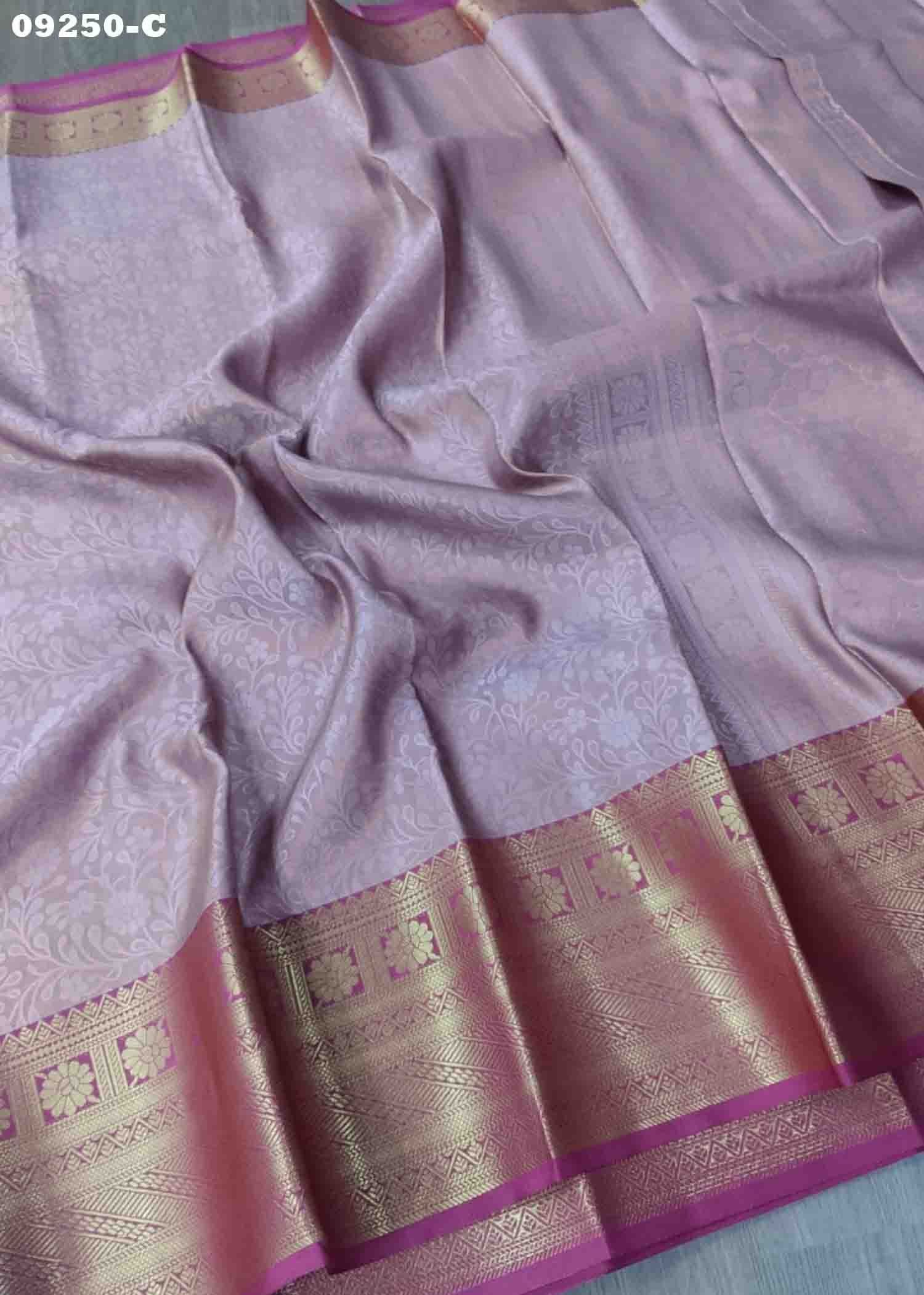 Geetham -09250-C Rosewood Color Elagance Chanderi Silk Saree CM1449827 (RR1B)