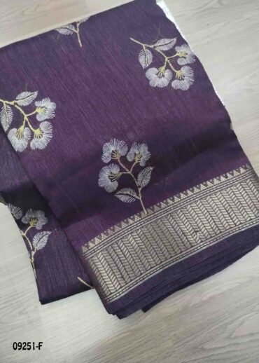 Narmada -09251-F  Purple Color Trendy Synthetic Cotton Saree CM1476616 (RR5B)