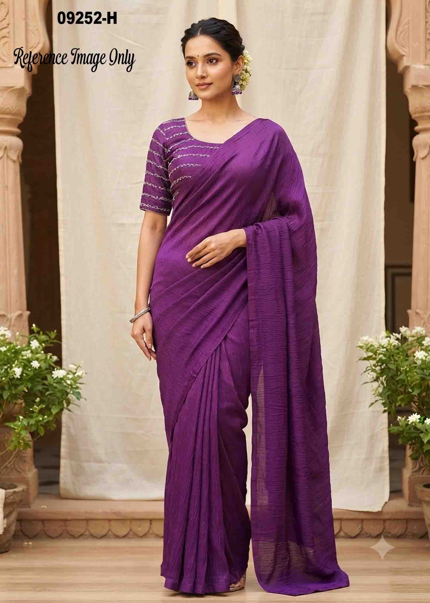 Gowthami -09252-H Purple Color Elagance Rangoli Crush Saree CM1454875 (LR4C)