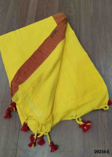 Srinika -09254-E  BrightYellow Color Excellent Handloom Cotton Saree CM1460616 (RR2D)