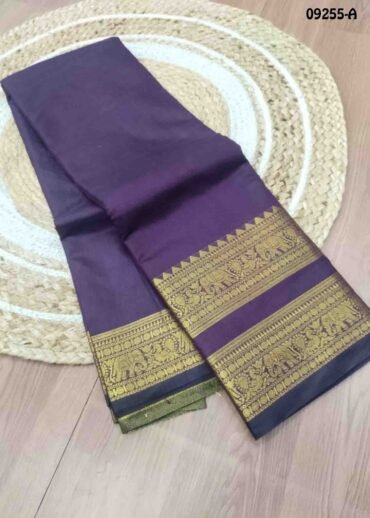 Tharagai -09255-A  Purple Color Elagance Semi - Kalyani Cotton Saree CM1455906 (RR2D)