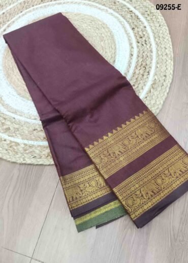 Tharagai -09255-E  Maroon Color Elagance Semi - Kalyani Cotton Saree CM1455906 (RR2D)