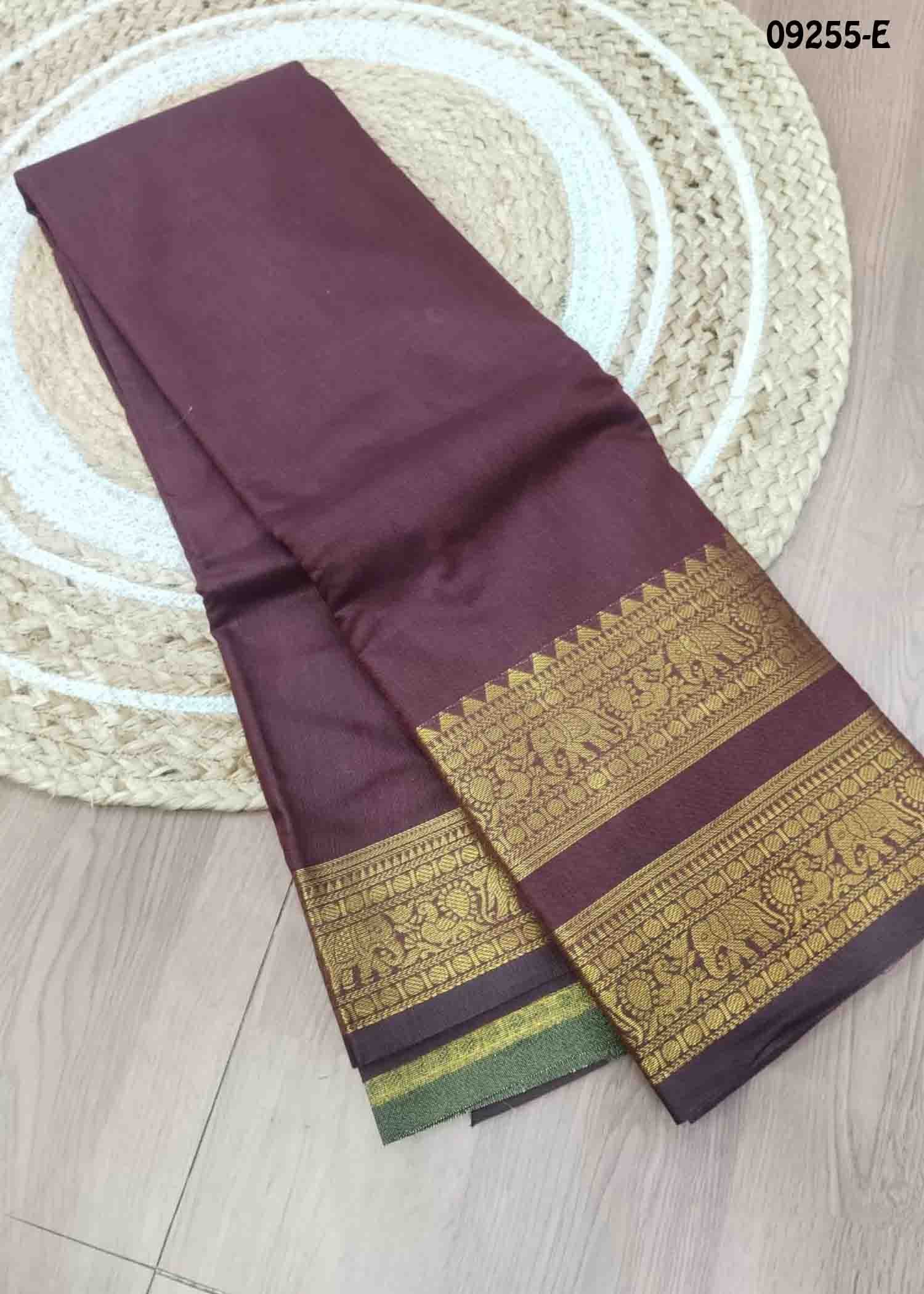 Tharagai -09255-E Maroon Color Elagance Semi - Kalyani Cotton Saree CM1455906 (RR2D)