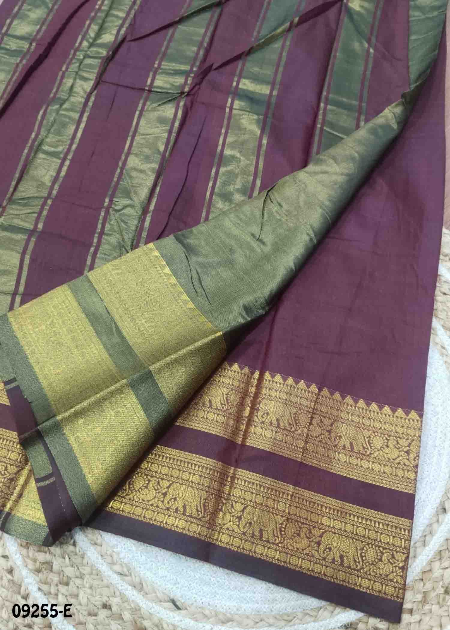 Tharagai -09255-E Maroon Color Elagance Semi - Kalyani Cotton Saree CM1455906 (RR2D)