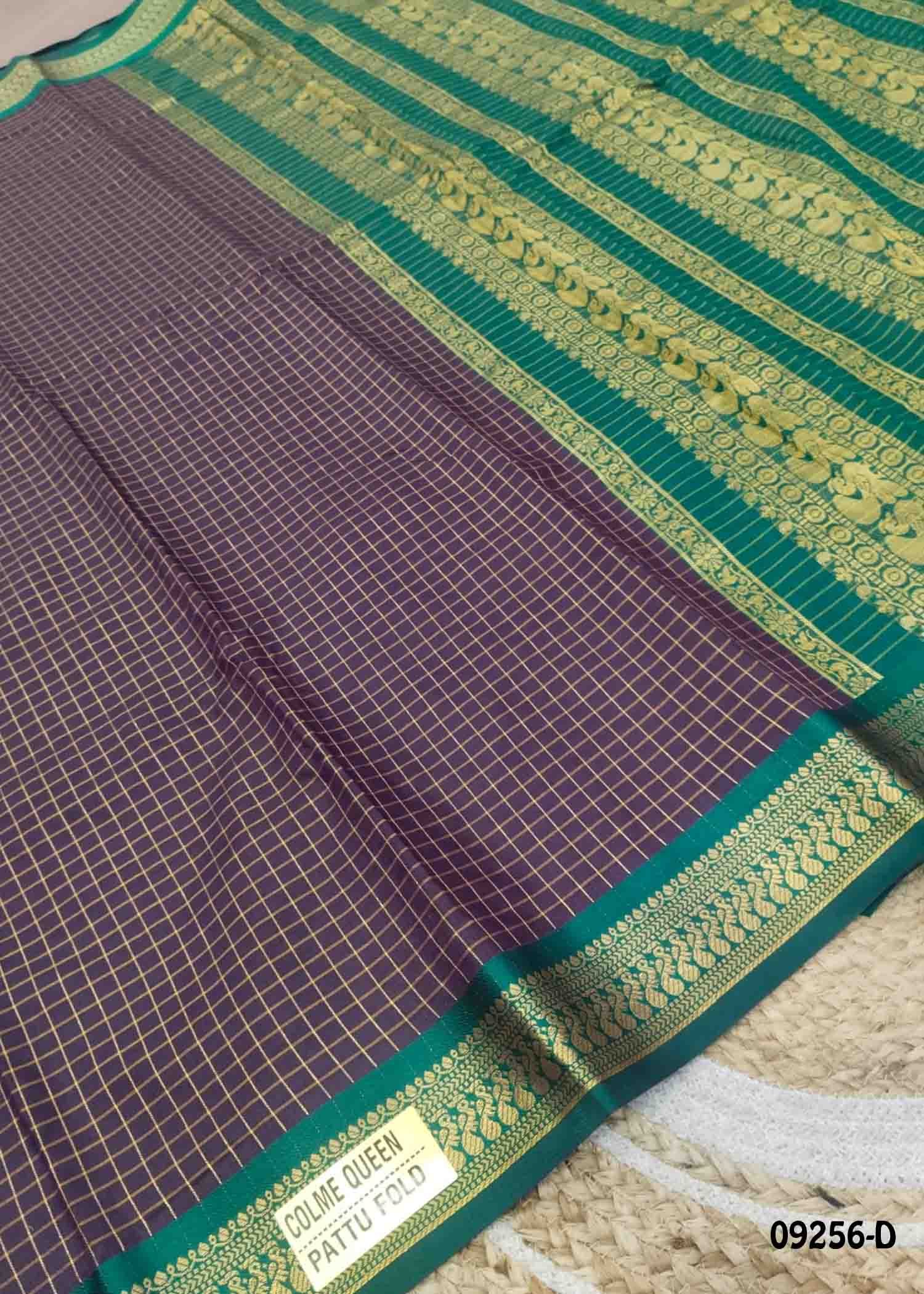 Tamarai -09256-D DarkPurple Color Excellent Cora-Silk Saree CM1456276 (RR2D)