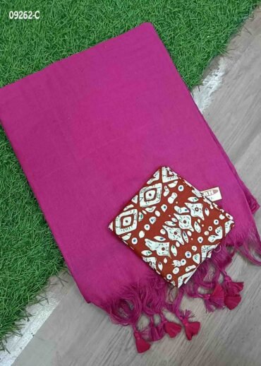 Thiyasri -09262-C  Pink Color Trendy Handloom Cotton Saree CM1430152 (RR3C)