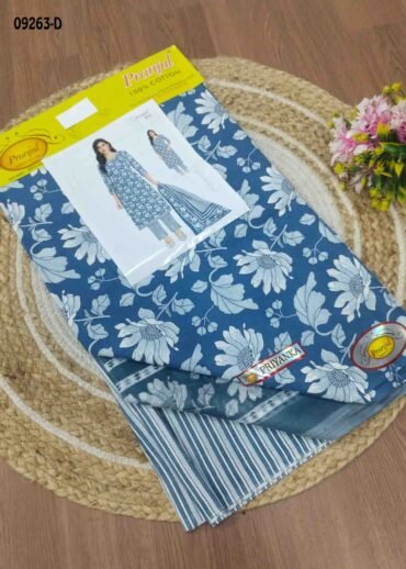 Pranjul Salwar- 09263-D   Blue Color Pure Cotton Salwar Material CM14663567 (RR5D)