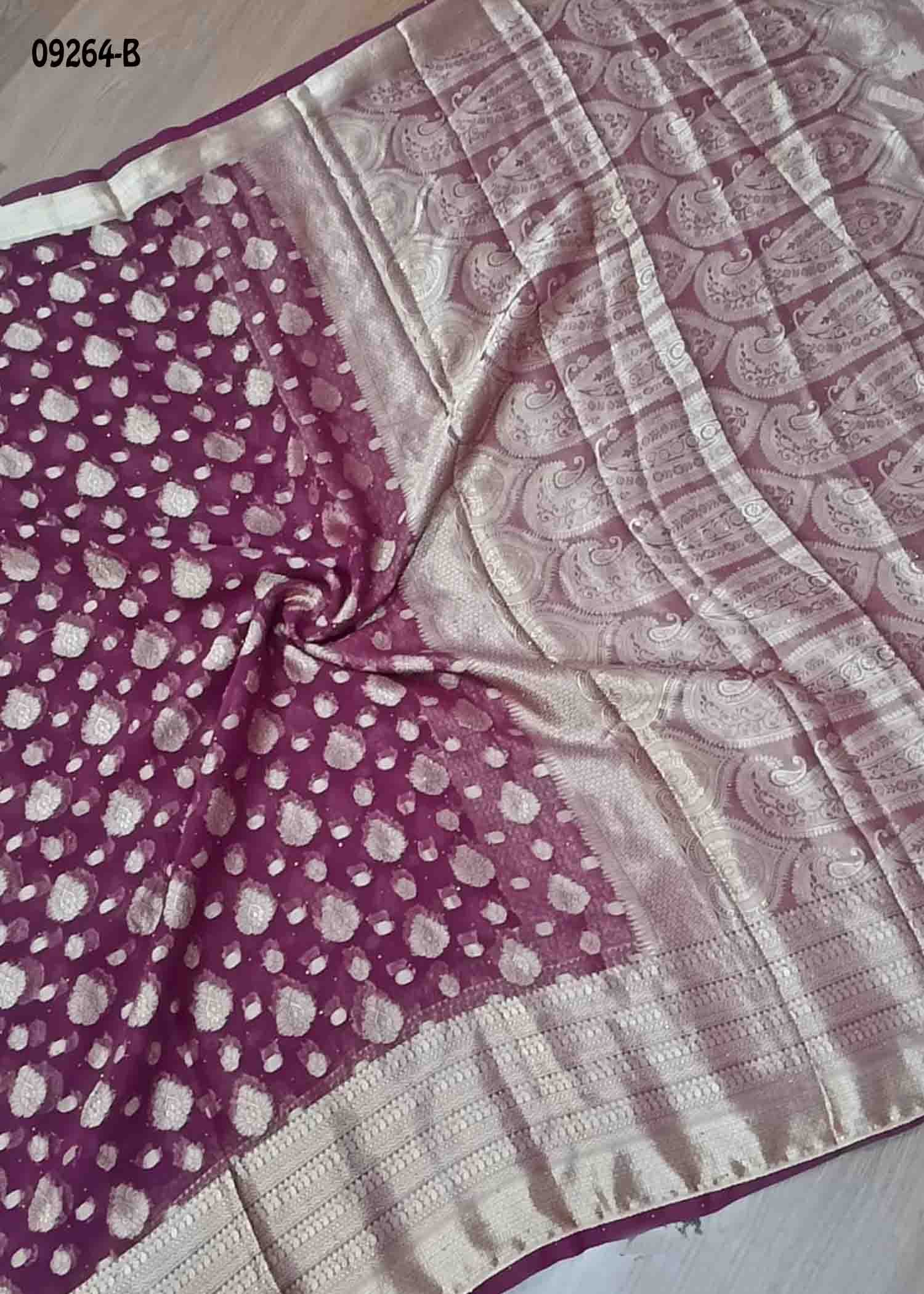 Yashika -09264-B Magenta Color Excellent Georgette Saree CM1459171 (RR3B)