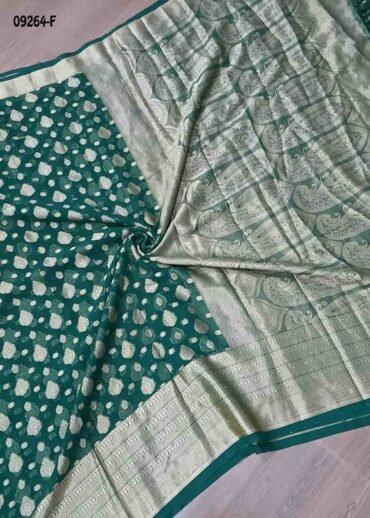 Yashika -09264-F  Green Color Excellent Georgette Saree CM1459171 (RR3B)