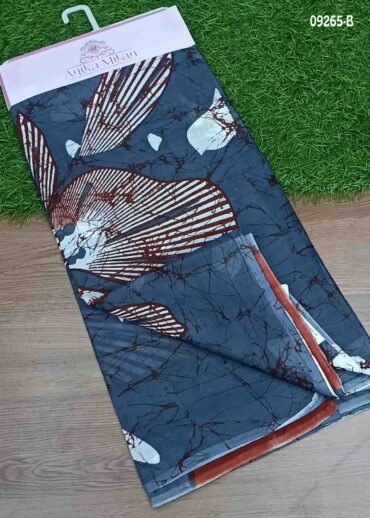 Vaishnavi -09265-B Grey Color Mul Mul Cotton Saree CM1459201 (RR3D)