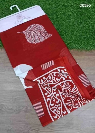 Vaishnavi -09265-D  DarkRed Color Mul Mul Cotton Saree CM1459201 (RR3D)