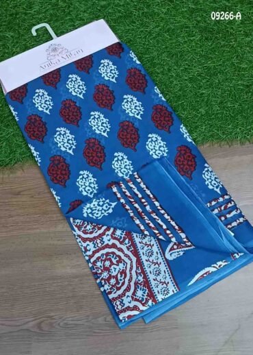 Saindavi -09266-A Blue Color Mul Mul Cotton Saree CM1459201 (RR3D)