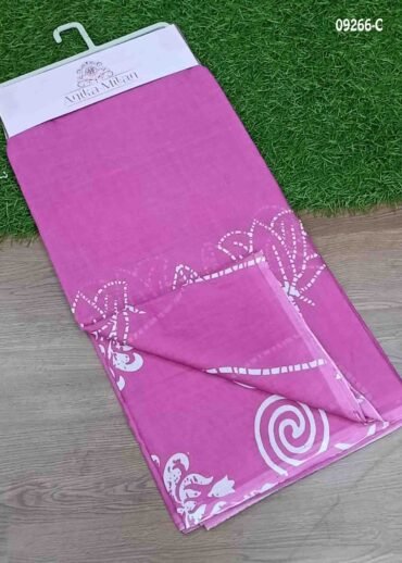 Saindavi -09266-C Pink Color Mul Mul Cotton Saree CM1459201 (RR3D)