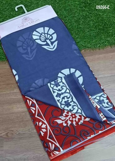 Saindavi -09266-E Blue Color Mul Mul Cotton Saree CM1459201 (RR3D)