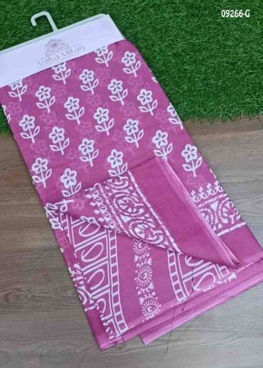 Saindavi -09266-G  Pink Color Mul Mul Cotton Saree CM1459201 (RR3D)