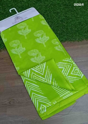 Saindavi -09266-H Green Color Mul Mul Cotton Saree CM1459201 (RR3D)