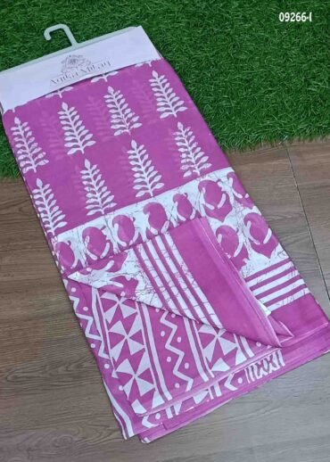 Saindavi -09266-I  Pink Color Mul Mul Cotton Saree CM1459201 (RR3D)
