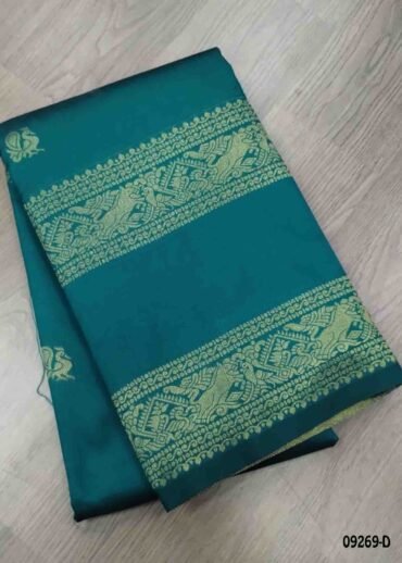 Diya -09269-D  PineGreen Color Traditional Banaras Saree CM1481787 (RR4D)