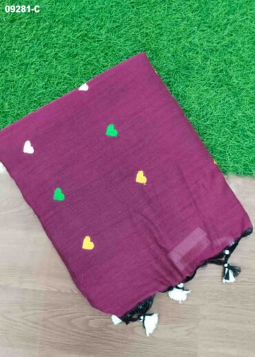 Magizhini -09281-C  Purple Color Trendy Handloom Cotton Saree CM1449017 (RR3B)
