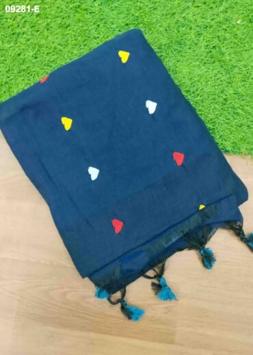 Magizhini -09281-E  Navyblue Color Trendy Handloom Cotton Saree CM1449017 (RR3B)
