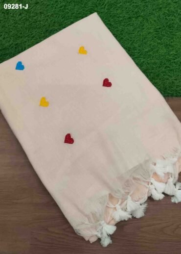 Magizhini -09281-J  LightPeach  Color Trendy Handloom Cotton Saree CM1449017 (RR3B)