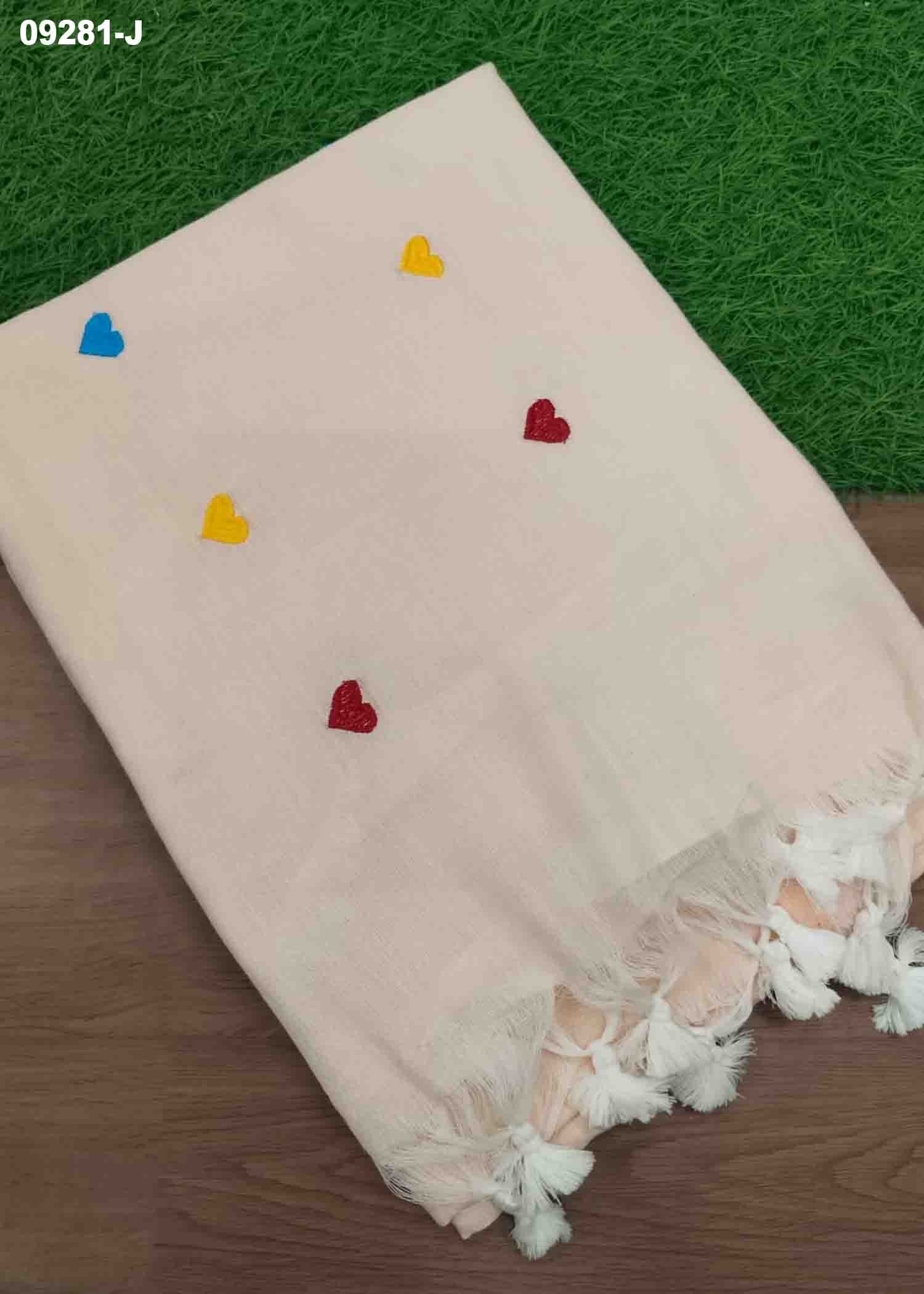 Magizhini -09281-J LightPeach Color Trendy Handloom Cotton Saree CM1449017 (RR3B)