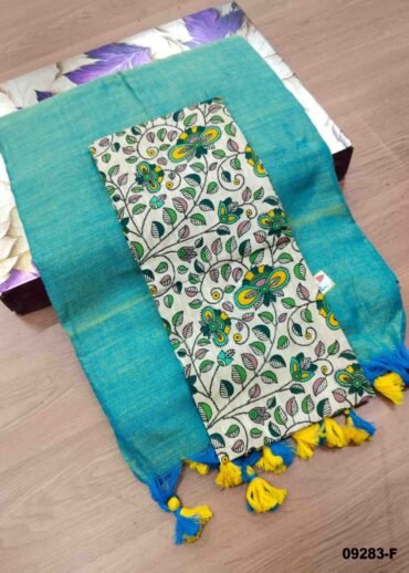 Priyadarshini -09283-F  CelestBlue Color Trendy Handloom Cotton Saree CM1452081 (RR3E)