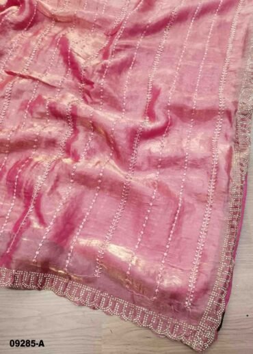 Rashmandhana -09285-A  Rose Pink Color Elagant Space Silk Saree CM1475824 (RR3E)