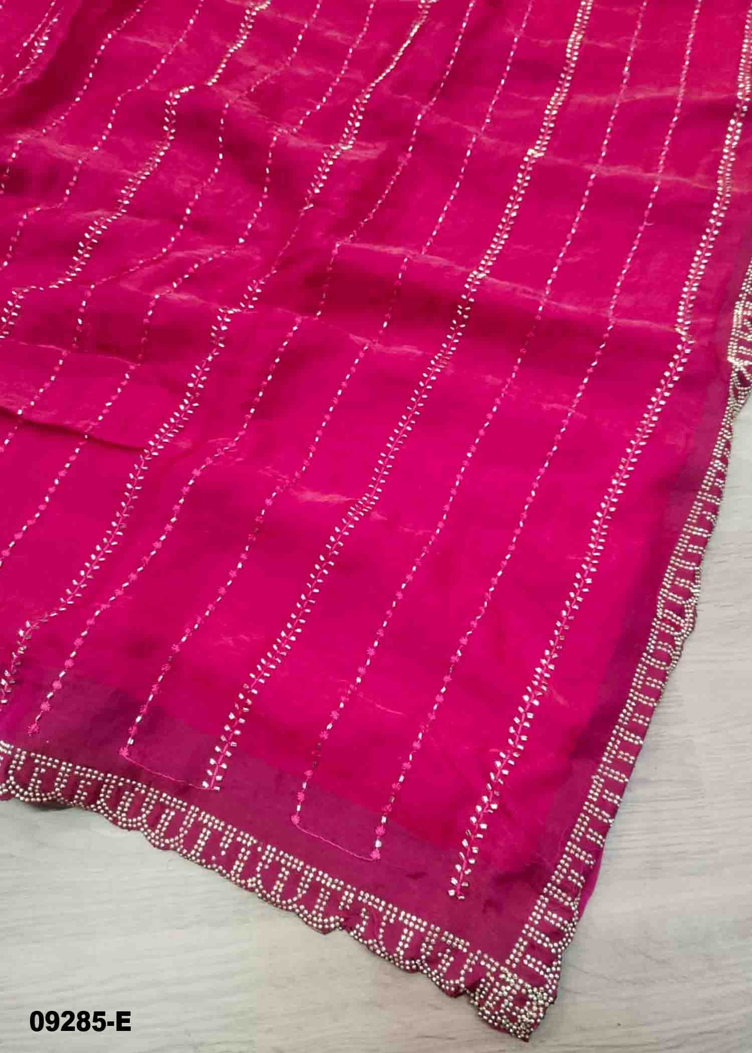 Rashmandhana -09285-E HotPink Color Elagant Space Silk Saree CM1475824 (RR3E)