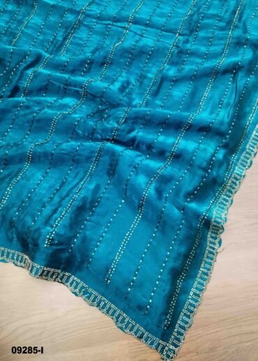 Rashmandhana -09285-I  PeacockBlue Color Elagant Space Silk Saree CM1475824 (RR3E)