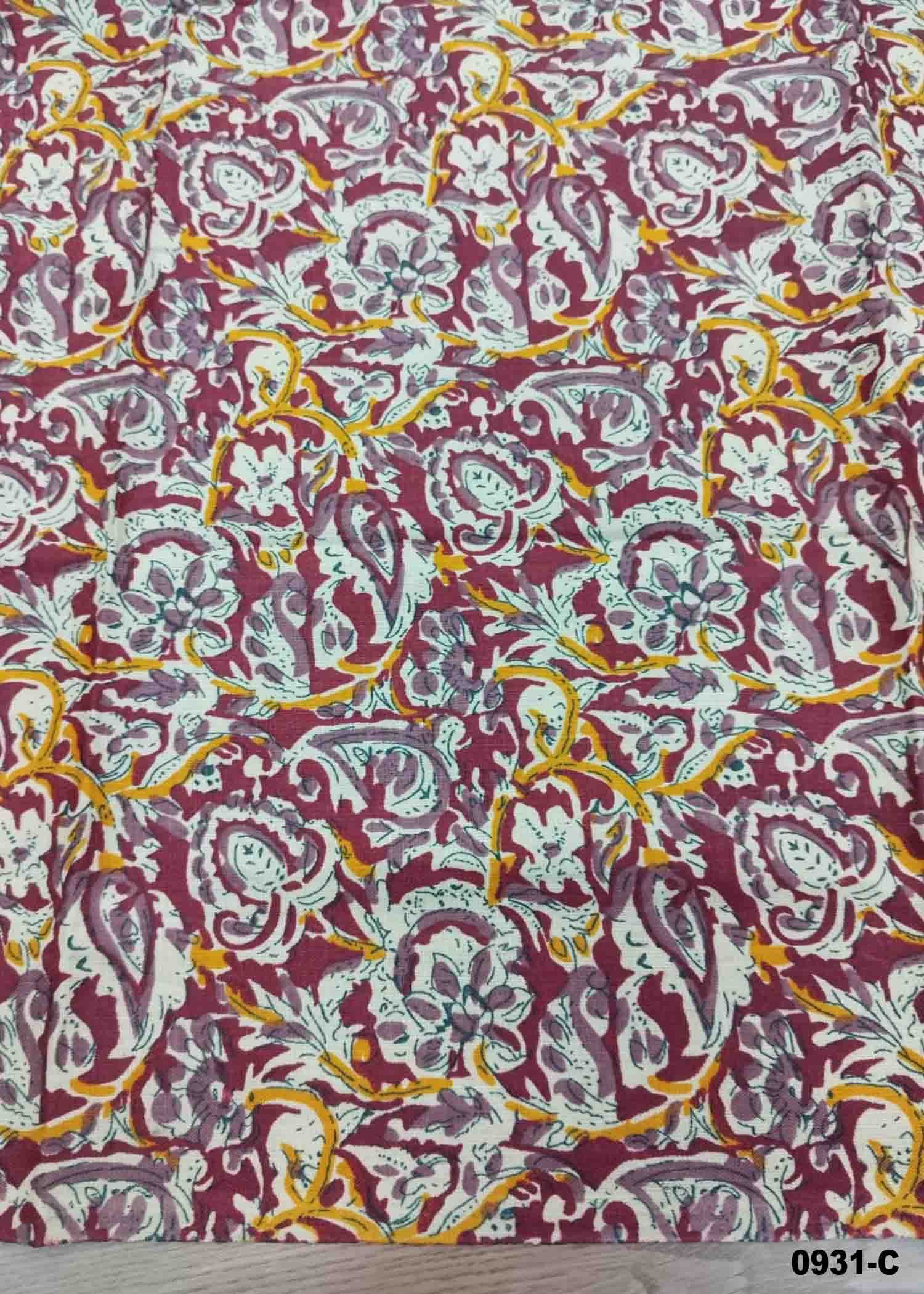 Yashika -0931-C Multi Color Kalamkari Cotton Blouse Bit (Set of 3) CM1466525 (RR5B)*3
