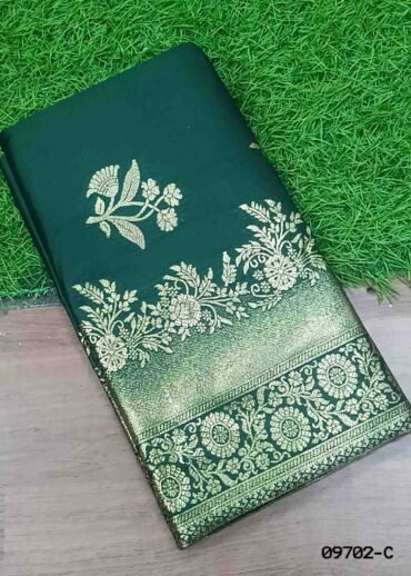 Prithika -09702-C  Green Color Traditional Banaras Saree CM1456348 (RR4D)