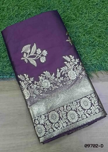Prithika -09702-D  Purple Color Traditional Banaras Saree CM1456348 (RR4D)