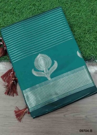 Haritha -09704-B  Tealgreen Color Traditional Banaras Saree CM1459732 (RR4D)
