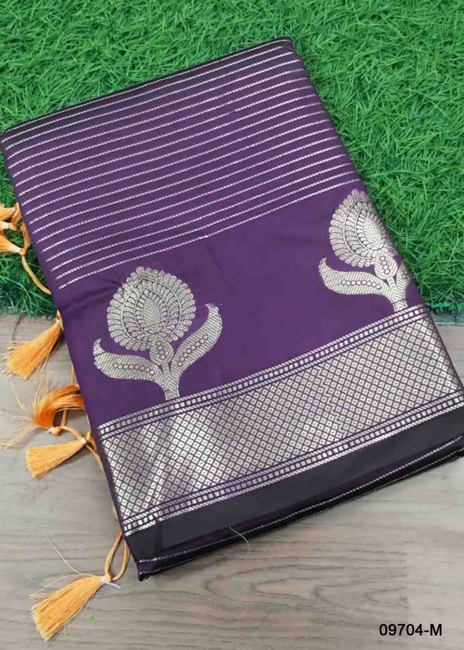 Haritha -09704-M Purple Color Traditional Banaras Saree CM1459732 (RR4D)