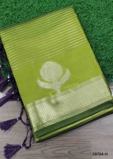 Haritha -09704-H  Olivegreen Color Traditional Banaras Saree CM1459732 (RR4D)