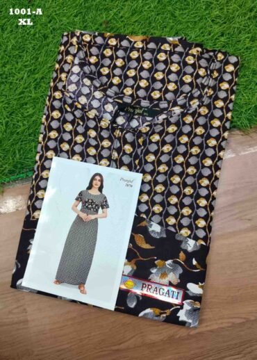 Malar -1001-A  [XL]  DarkPurple Color (Pranjul Brand) Cotton Readymade Pocket Nighty CM1470606 (RR6D)